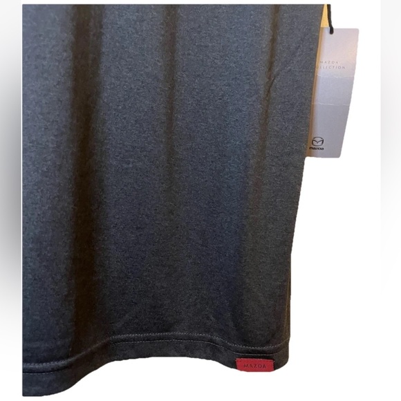 Mazda Men's Dark Gray Short Sleeve Performance Polo Shirt with Logo Size XL NWT - Picture 4 of 9